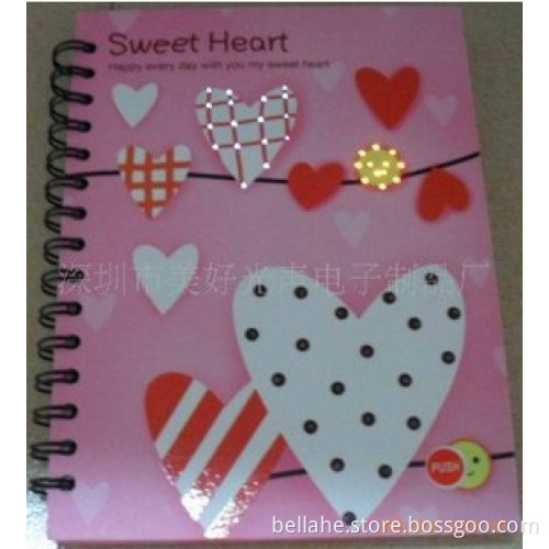 LED diary notebook